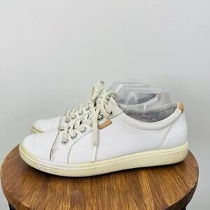Ecco Soft 7 White Sneaker Womens Size 8